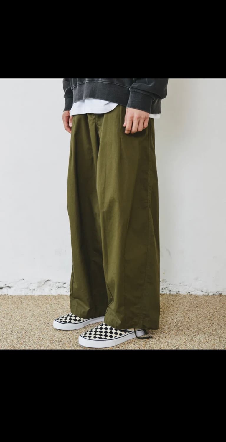 트래블 밀 트윌 벌룬 팬츠 카키 상품이미지1