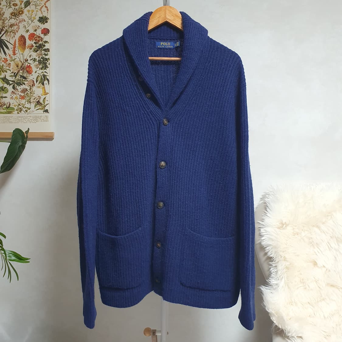 [XL] 폴로 니트가디건(네이비) 상품이미지1