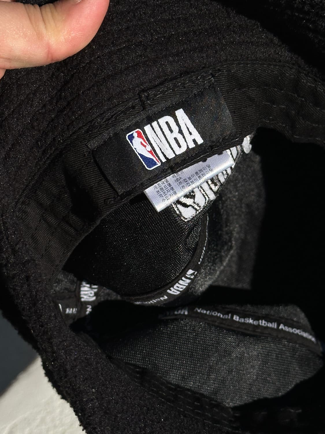 [S] NBA 엔비에이 로고 플리스 버킷햇 모자 상품이미지6