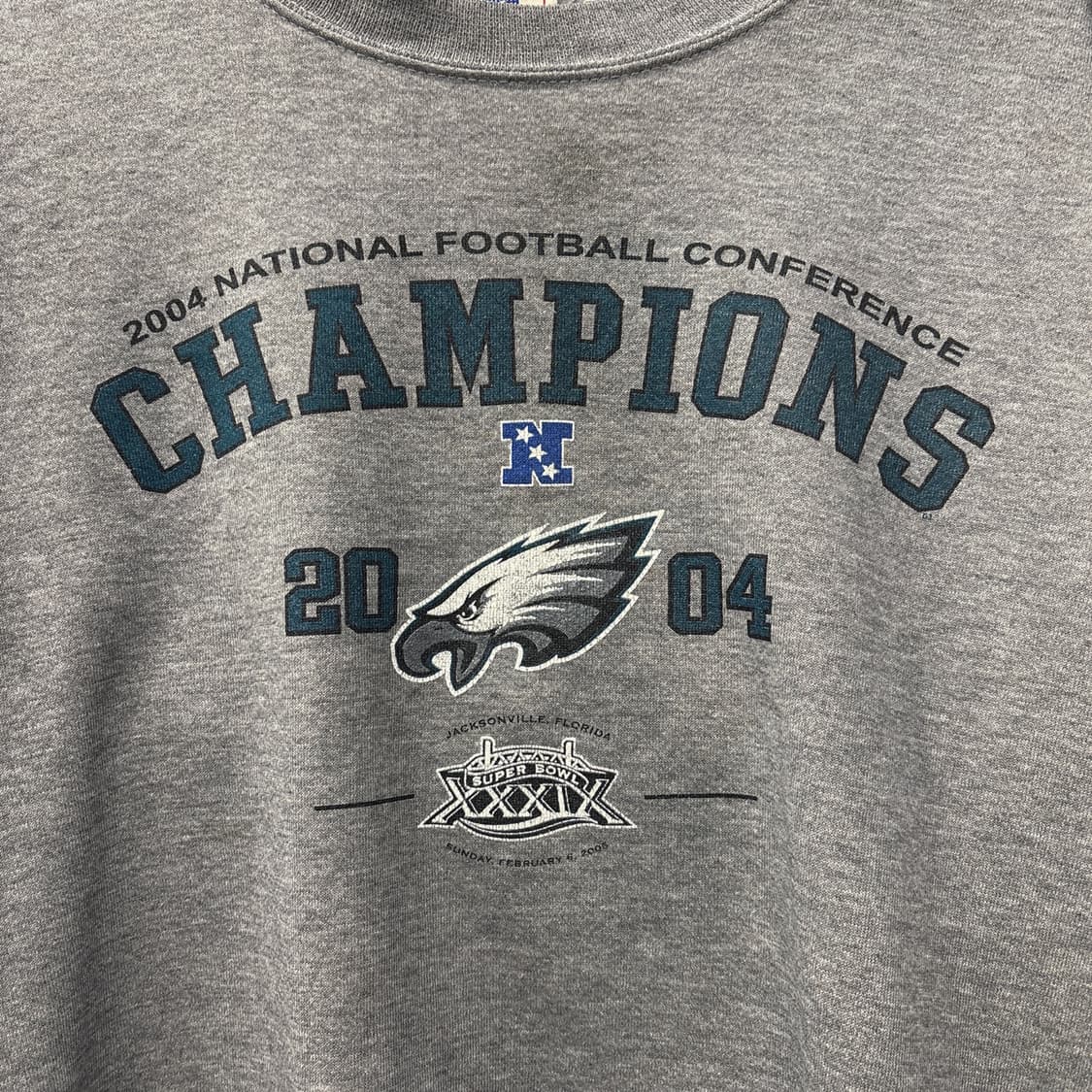 00s NFL 챔피언쉽 슈퍼볼 호킨스 크루 프린팅 스웻셔츠 N790 상품이미지5