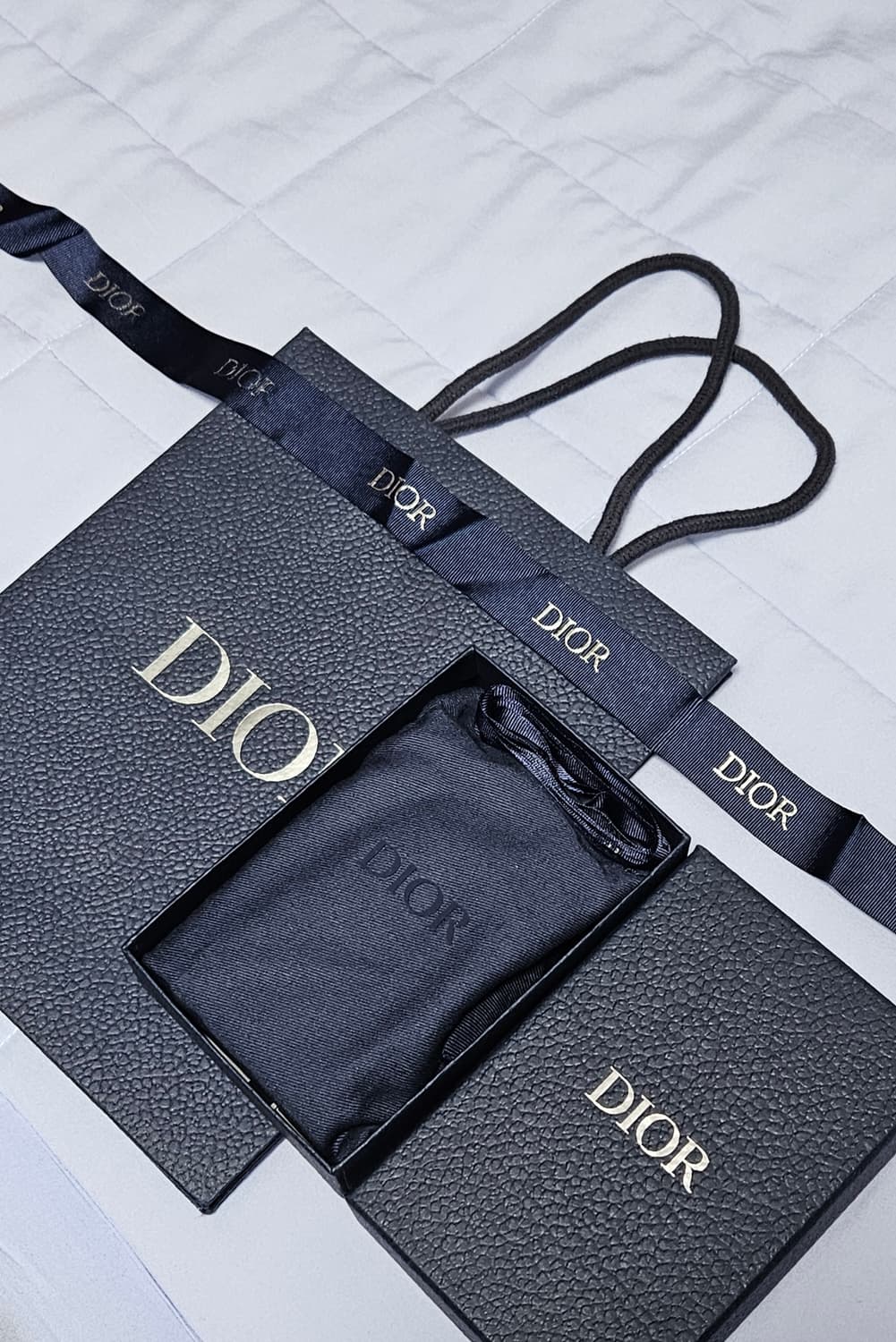 [풀구성]디올 2단 카드 홀더 블랙 디올 오블리크 자카드 상품이미지2