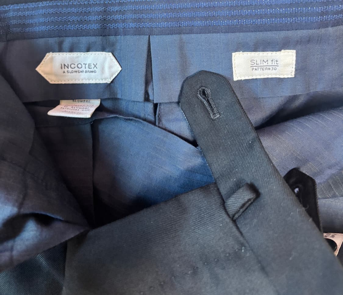 인코텍스 Incotex 블랙 팬츠 슬랙스 46 상품이미지2
