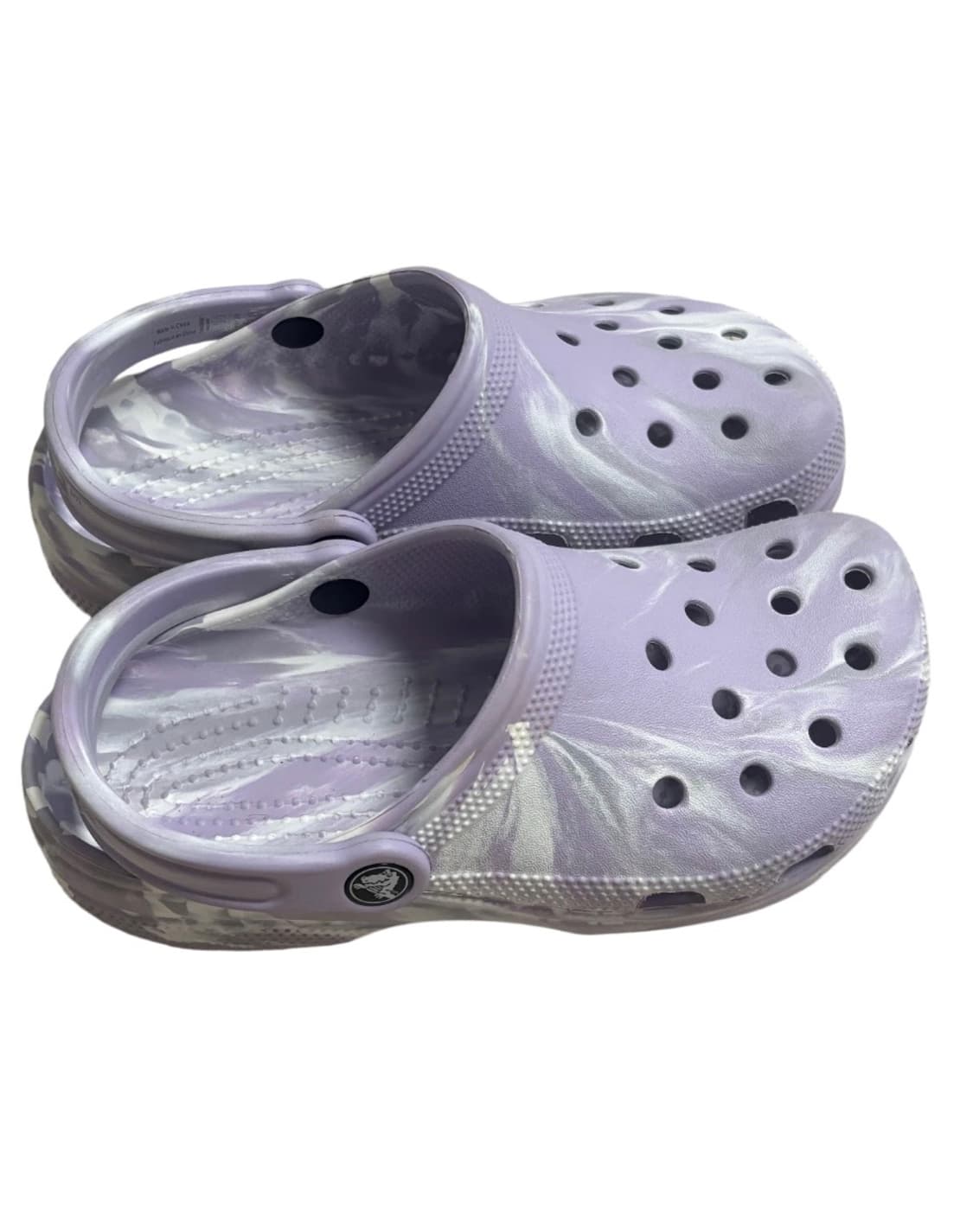 crocs 크록스 라벤더 마블 샌들 교신가능 상품이미지1