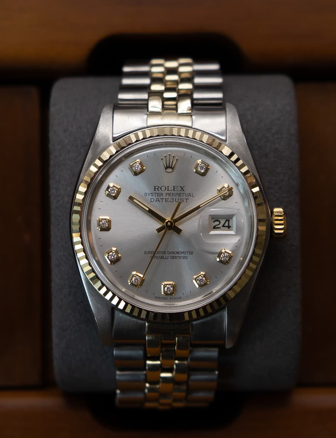 롤렉스 데이저스트 16013 콤비 실버 텐포인트 다이아 시계 상품이미지1