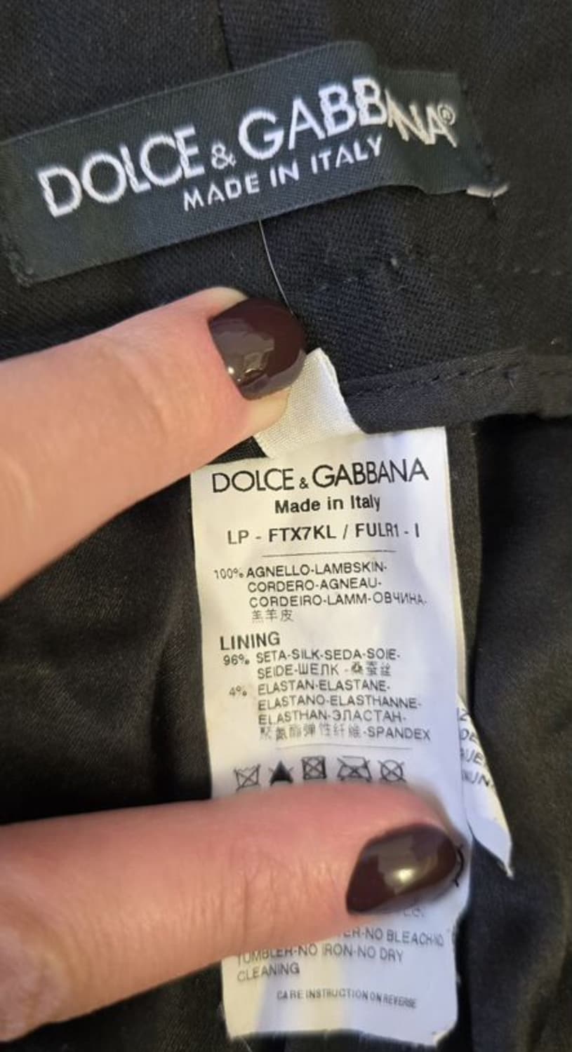 돌체앤가바나 조거팬츠(레더-램스킨)40 사이즈-해외발송 상품이미지8