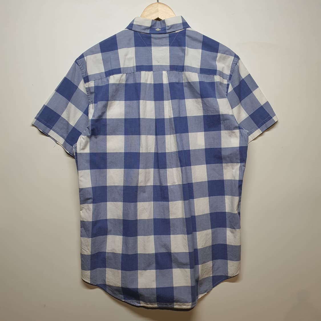 타미힐피거 블루 체크 반팔 셔츠 상품이미지2