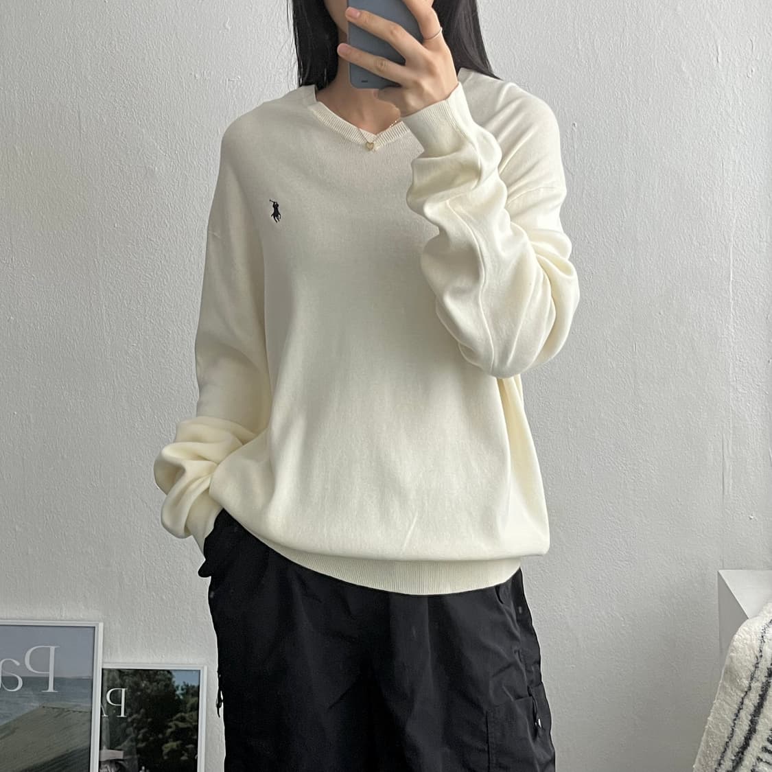 L ) 폴로니트 피마코튼니트 A0814 상품이미지2