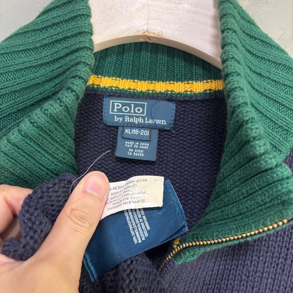 폴로 랄프로렌 빅포니 니트 집업  상품이미지3
