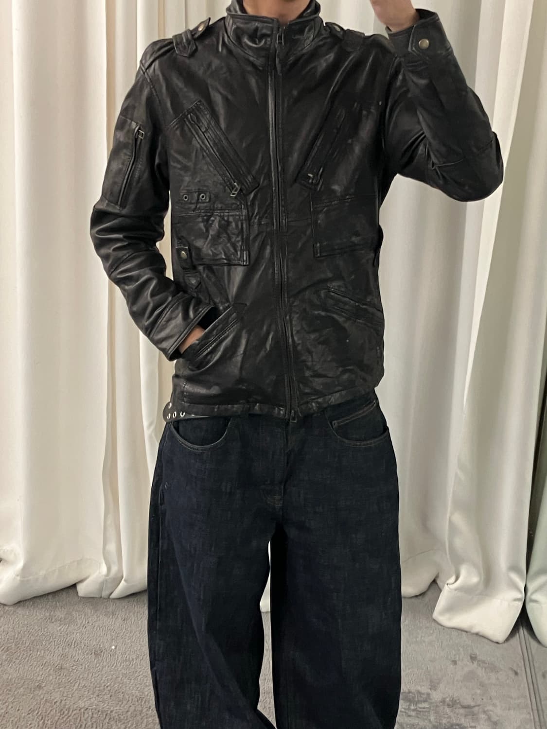 아비렉스 양가죽 자켓 L 상품이미지9