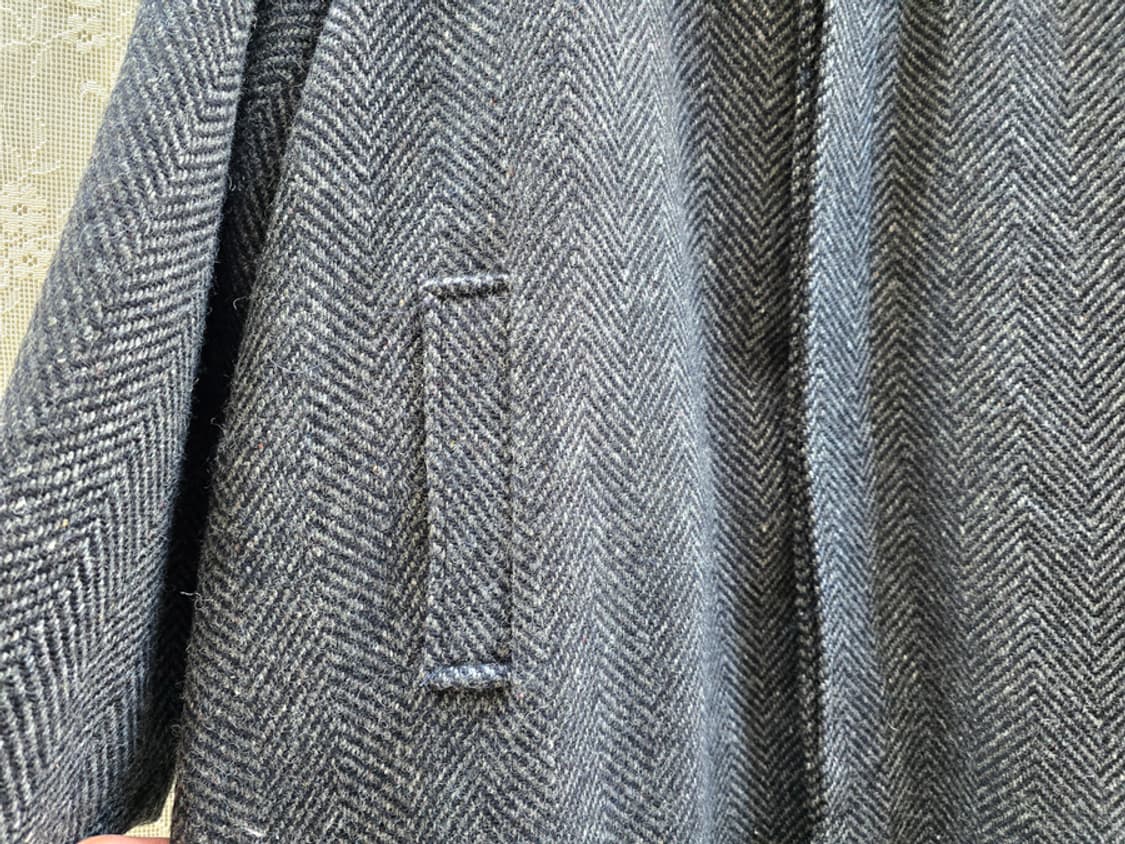 90s 헤링본 트위드 발마칸 니트 빅토리아 디자인 상품이미지4