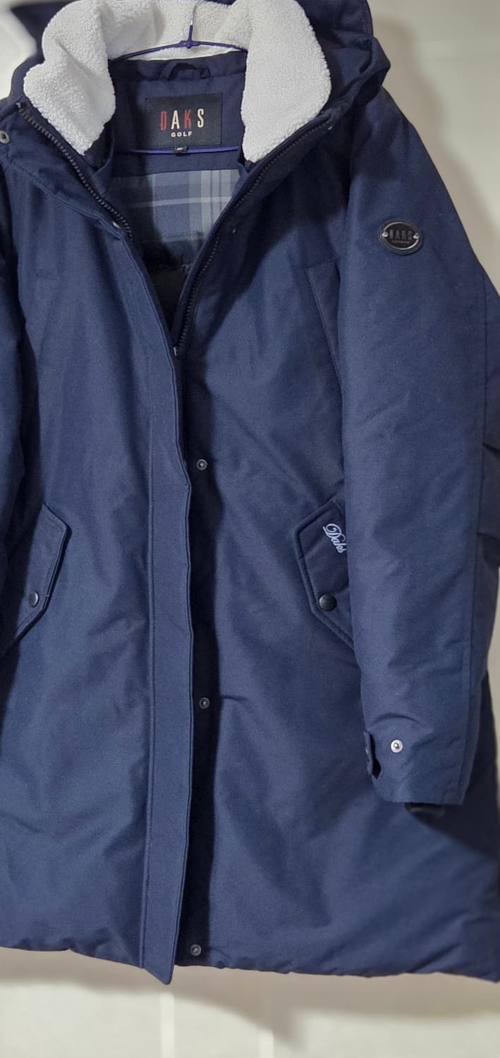 95) DAKS 닥스 골프 다운 롱패딩 골프웨어 네이비 택포 상품이미지4