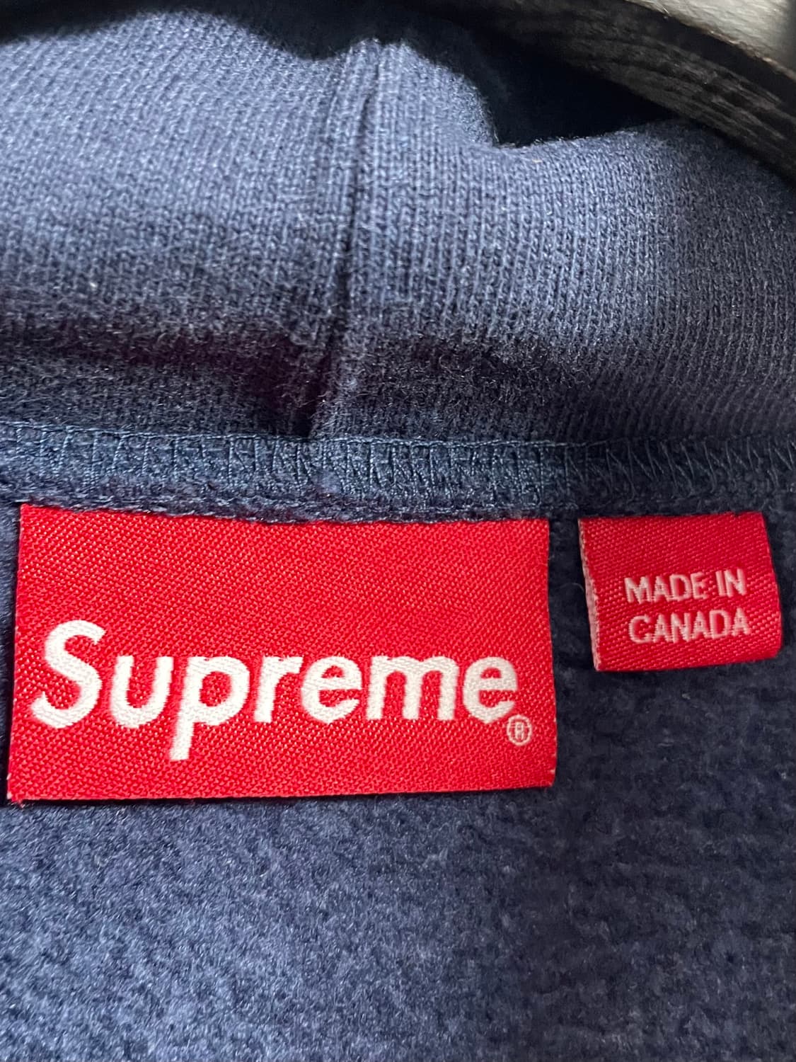  슈프림 스몰 박스 네이비 후드티 (on.324)   상품이미지5