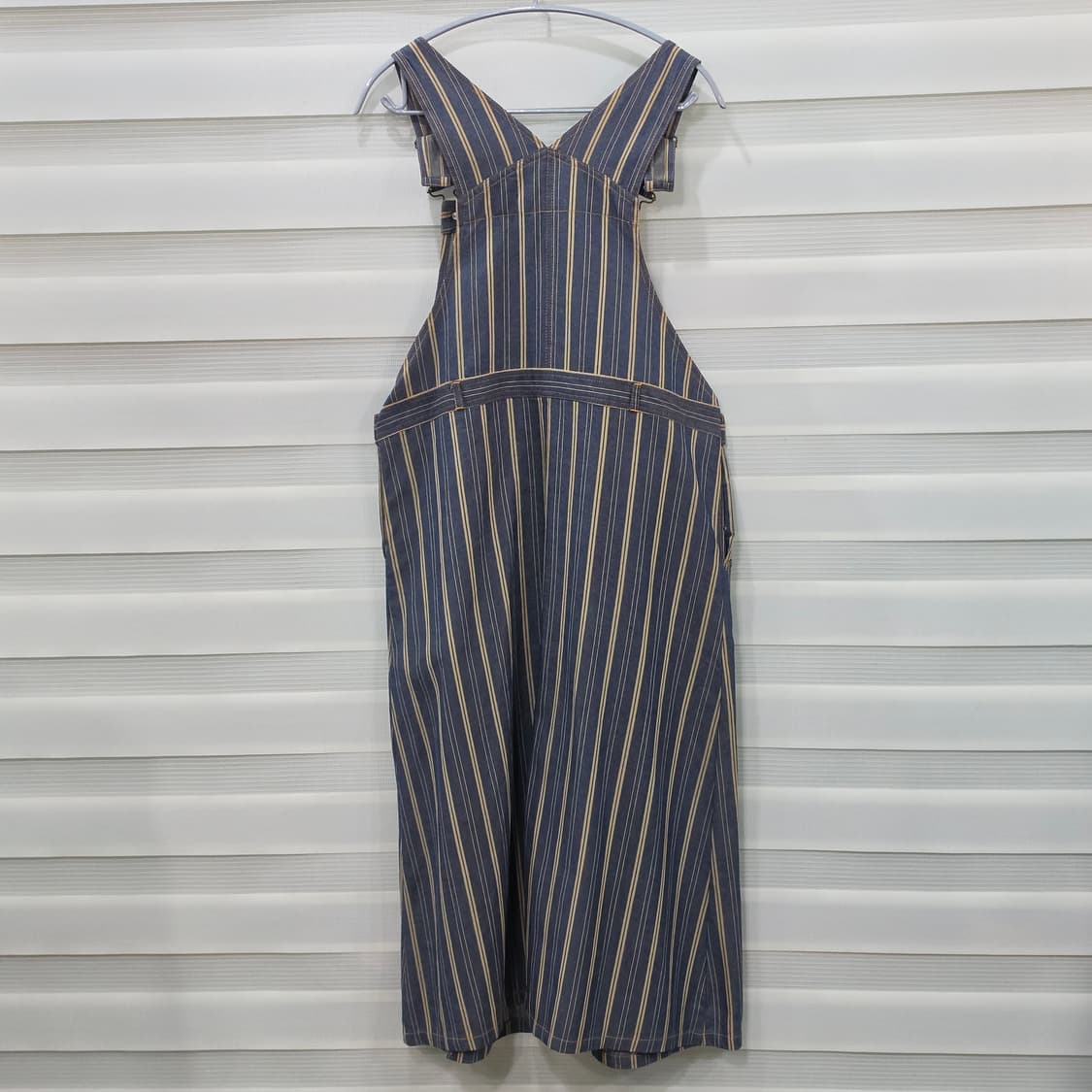 VARAGIA 스트라이프 데님 오버롤 원피스- 우먼M-L 상품이미지6