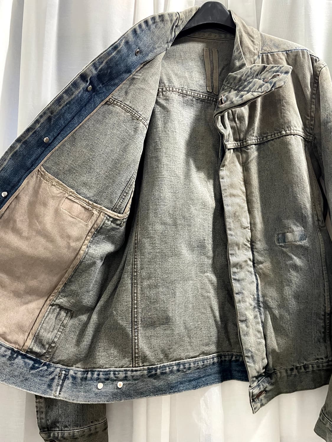 릭오웬스/ 슬레이브 데님 자켓/ L 상품이미지8