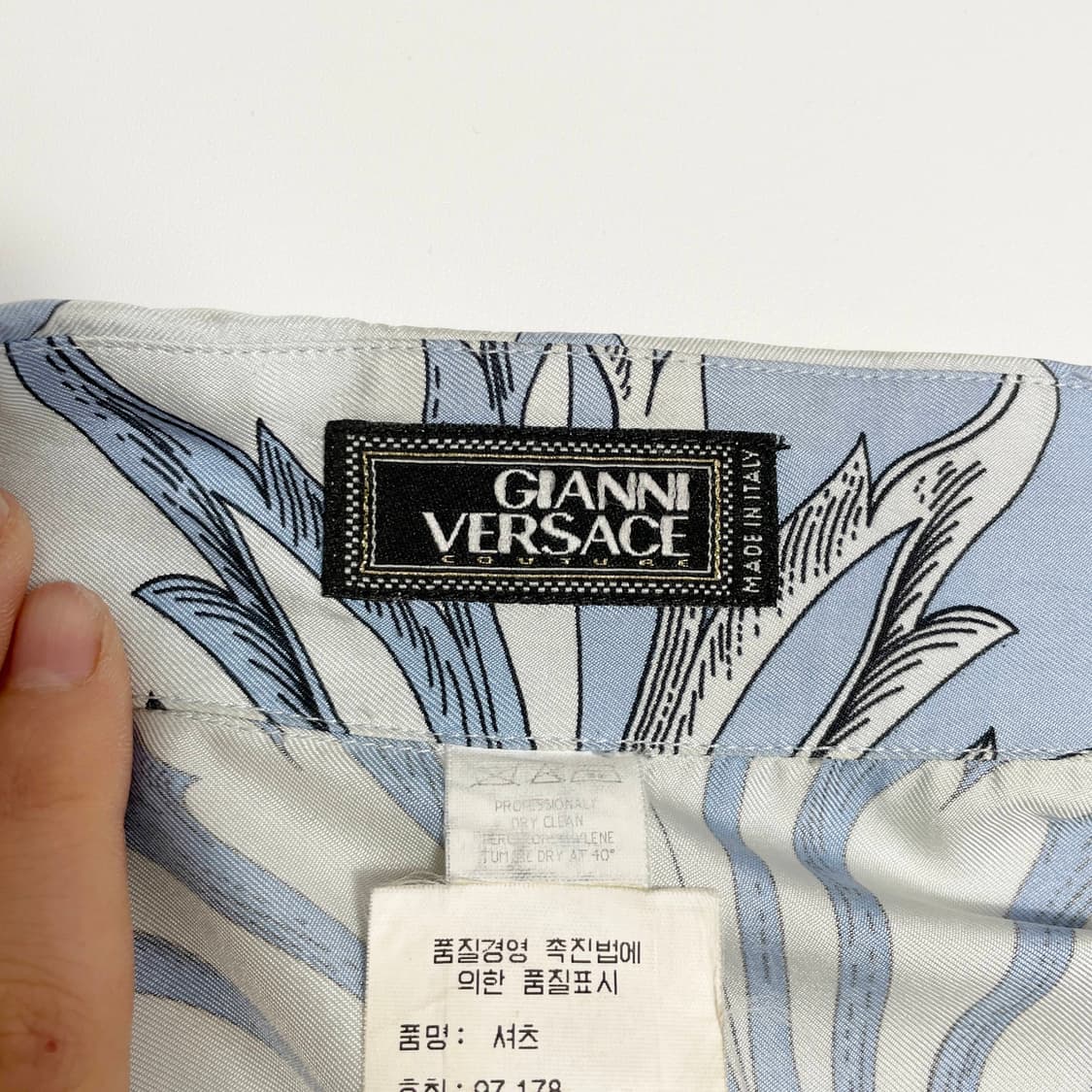 D2 빈티지 지아니 베르사체(Gianni Versace) 실크 셔츠 L- 상품이미지4