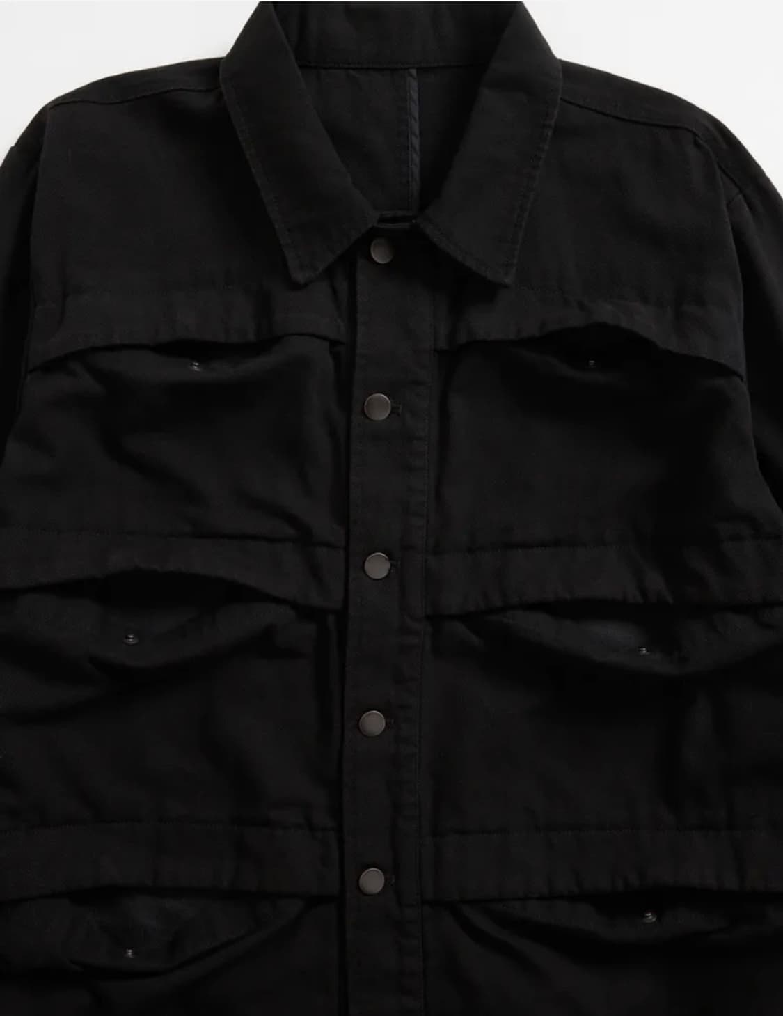 해칭룸 워크 자켓(6P Work Jacket V2 Washed Black 상품이미지4