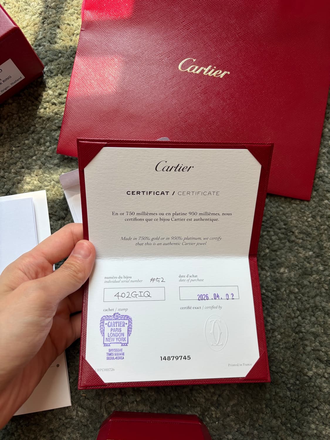 까르띠에 클래쉬 스몰 52호 화이트골드 상품이미지3