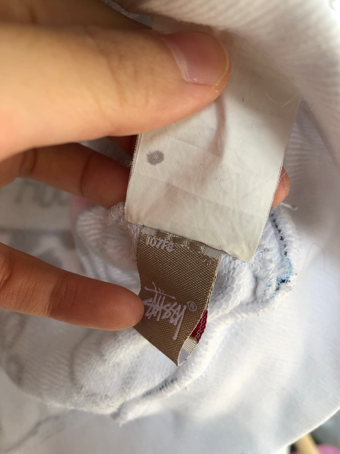 스투시 카툰 화이트 후드집업 상품이미지8