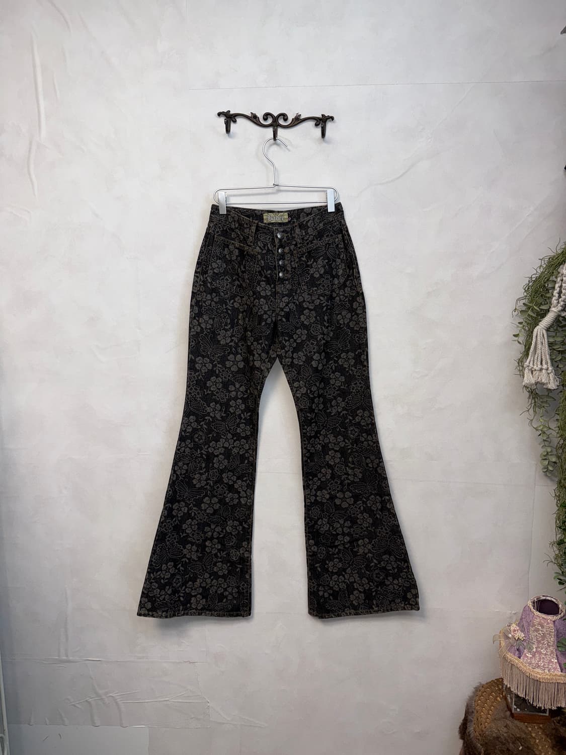 Badee oriental butterfly bootscut pants 상품이미지1