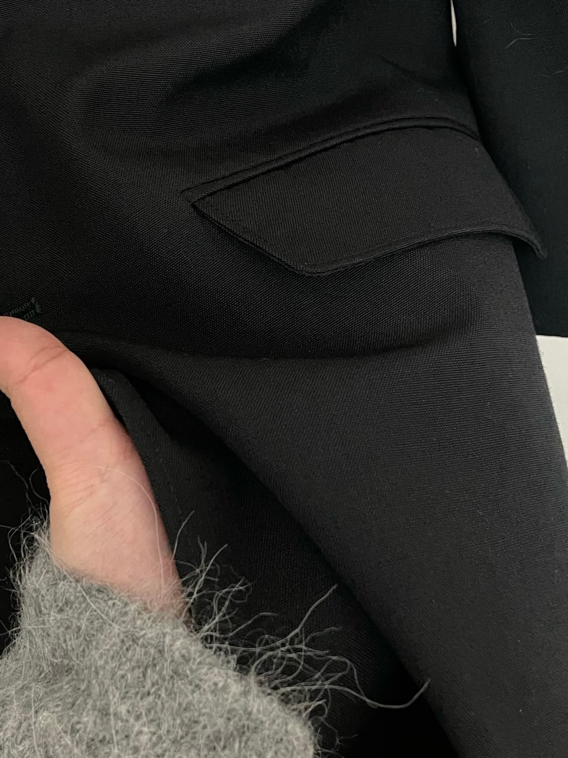 르메르 19ss 검정 체스터필드 코트 S 상품이미지7