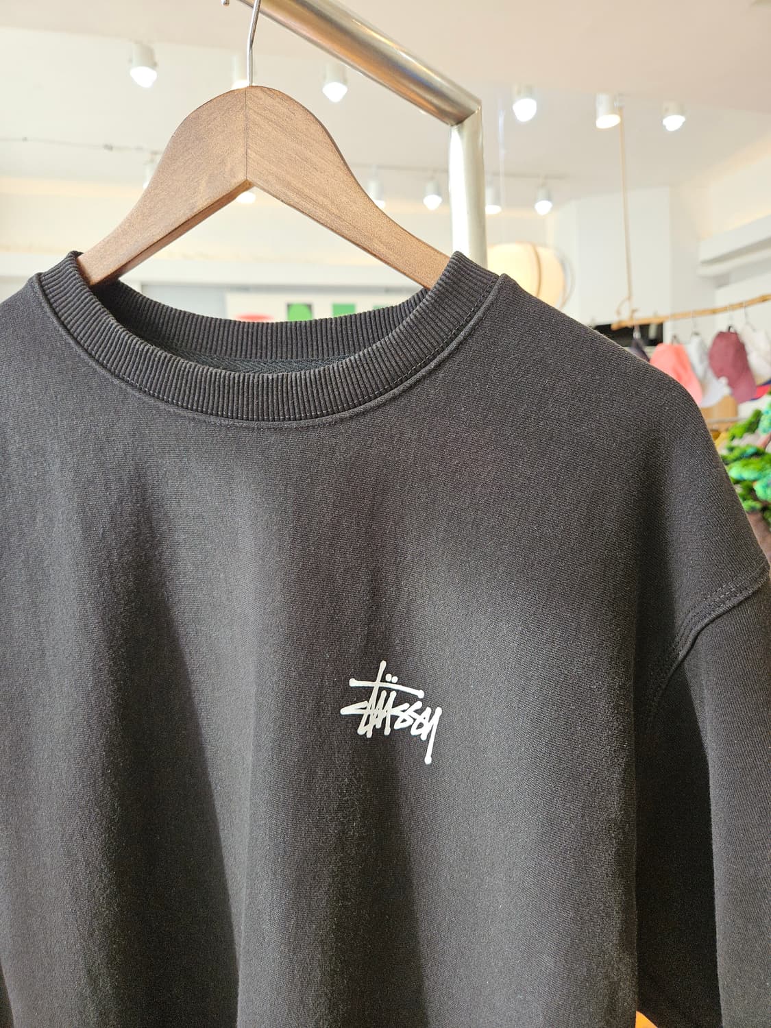 스투시 베이직 로고 맨투맨 상품이미지4