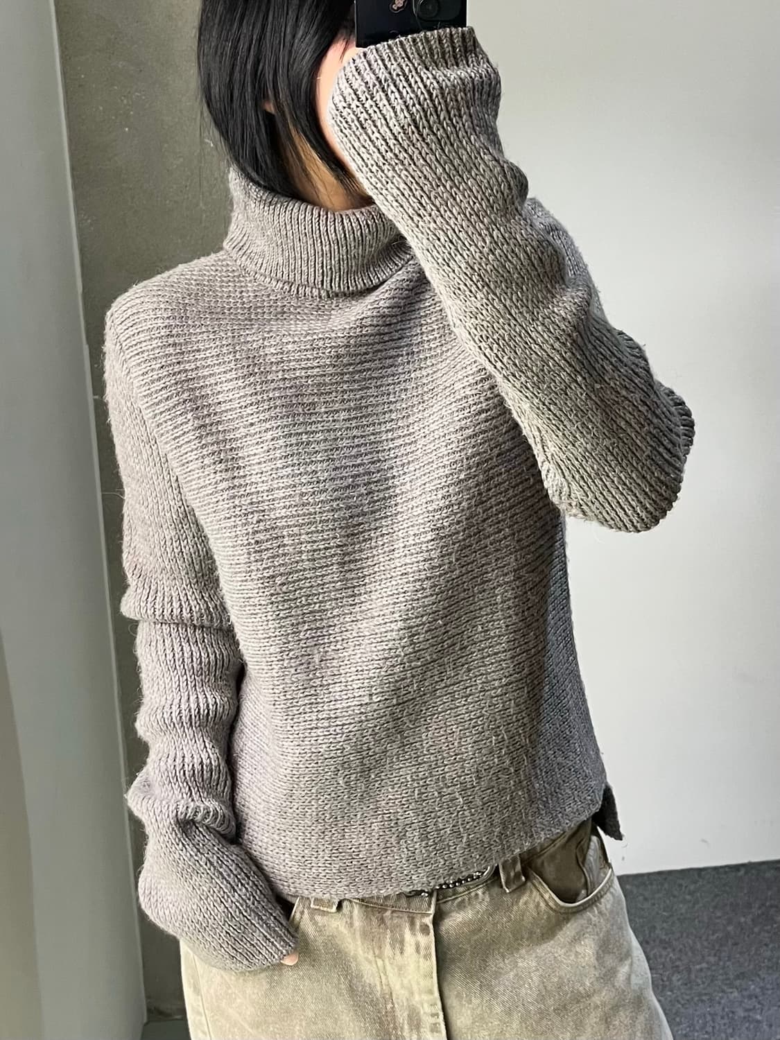 티 바이 알렉산더 왕 폴로 넥 울 스웨터 상품이미지1