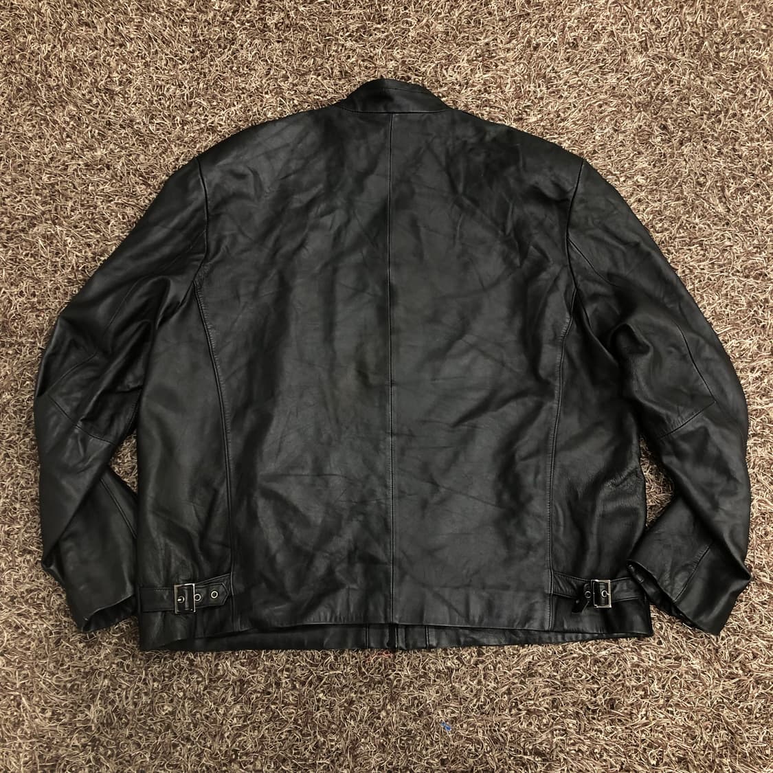 빈티지 양가죽 바이커 레더 가죽 라이더 자켓 상품이미지4