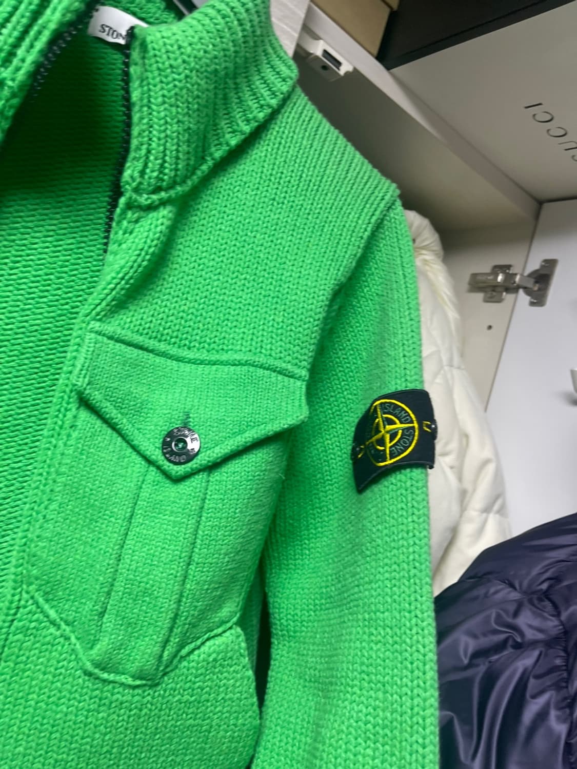 [M] 스톤아일랜드 헤비니트 울 가디건 상품이미지2