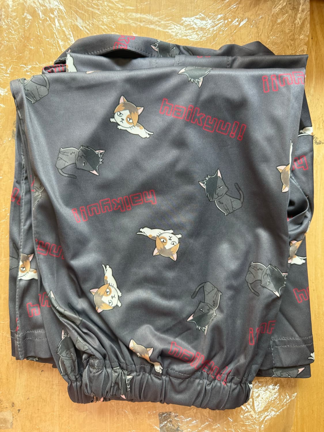 하이큐 고양이 패턴 파자마 세트 M / 미사용 상품이미지5