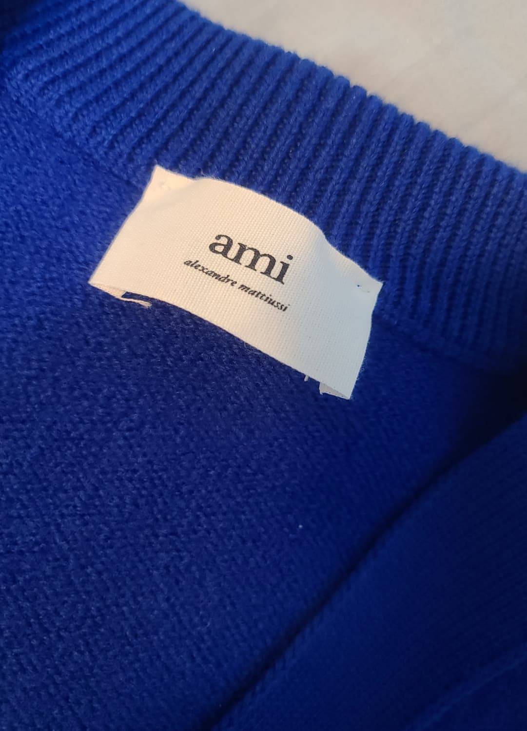 [M] 아미 인타르시아 가디건 로얄 블루 상품이미지4