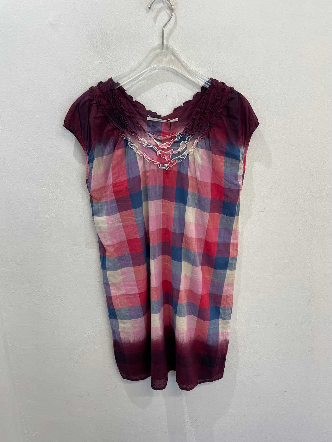 Style Zampa check blouse 상품이미지1