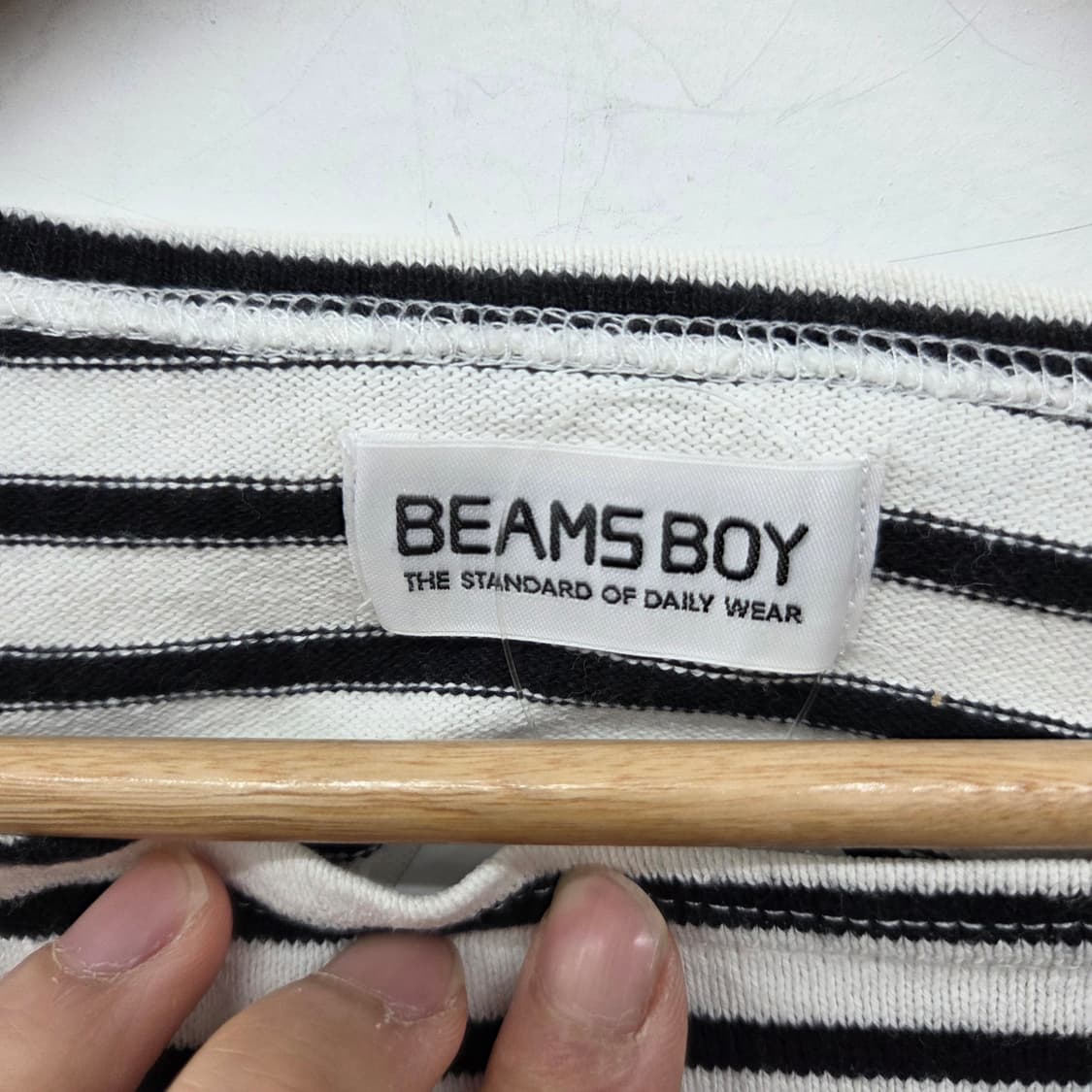 빔즈 스트라이프 긴팔 티셔츠 여m 상품이미지4