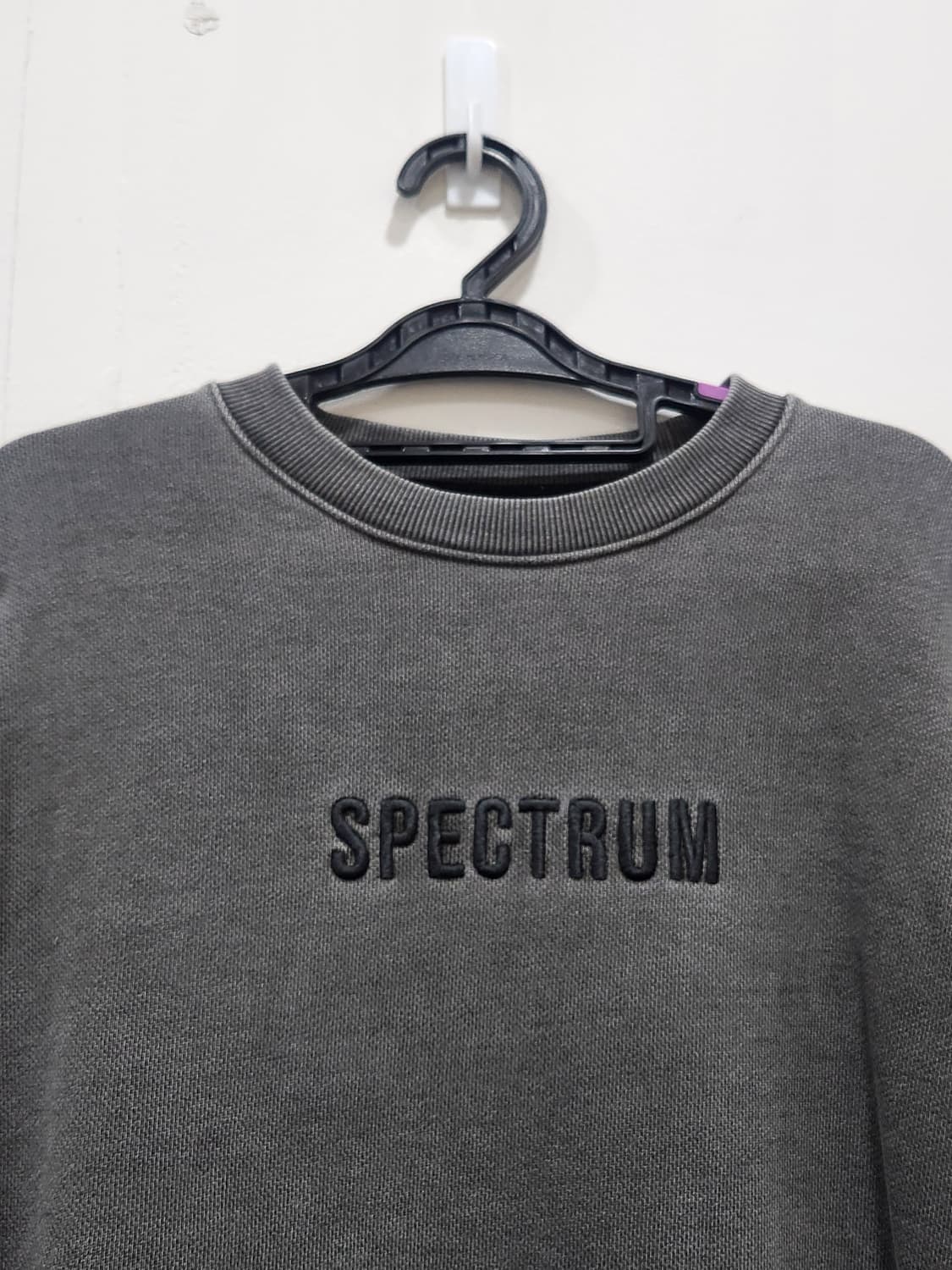 [F]매니아매스 가먼트다잉 스펙트럼 워싱 맨투맨 오버핏 프리사이즈 그레이 상품이미지4