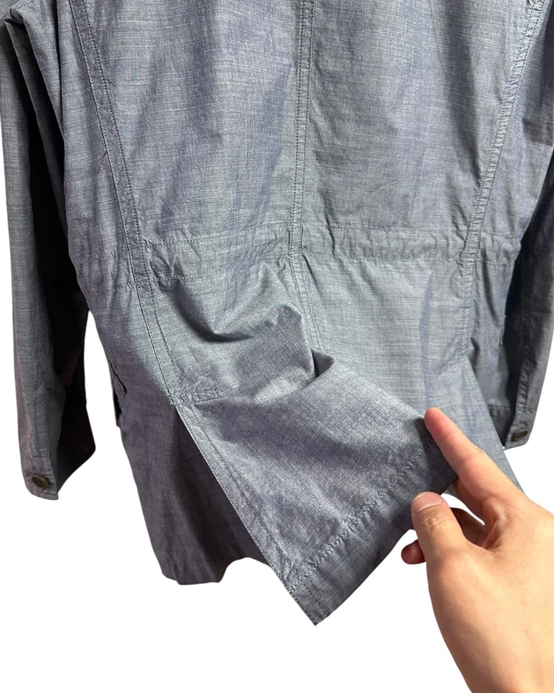 니나리찌 사파리 필드 자켓 블레이져 그레이 XL(105) 상품이미지7