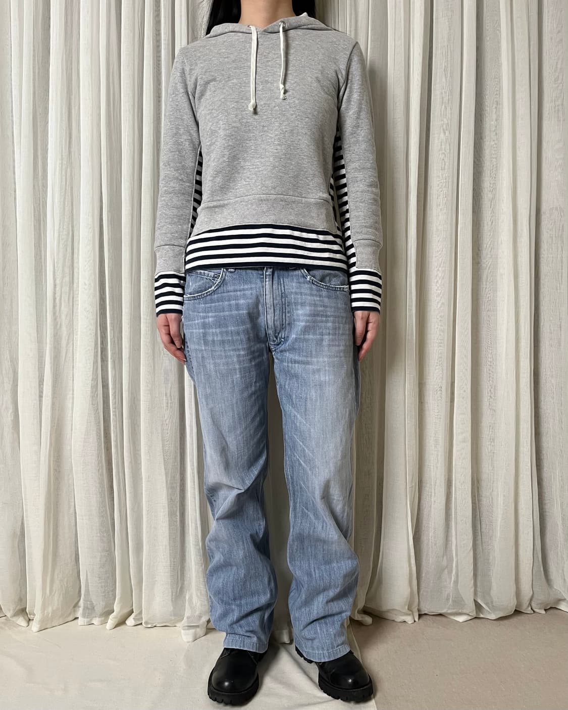 꼼데가르송 굿디자인샵 레이어드 후드 comme des garcons  상품이미지9