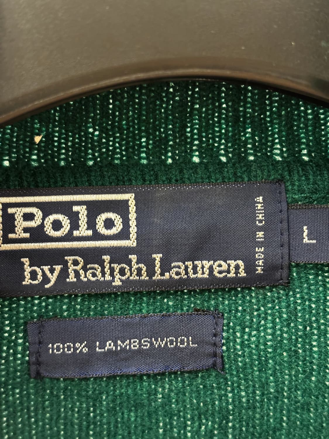 폴로 랄프로렌 그린색 터틀넥 니트 L 상품이미지4