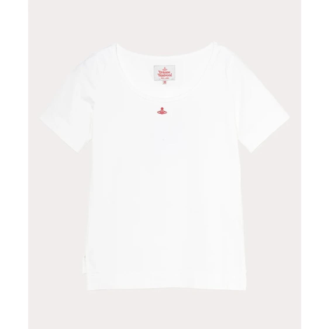 비비안웨스트우드 레드라벨 반팔티 흰색 새상품 상품이미지1