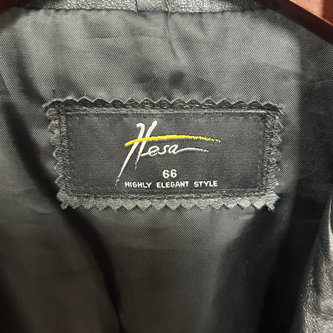 Hesa 가죽 빈티지 가죽 자켓 상품이미지5