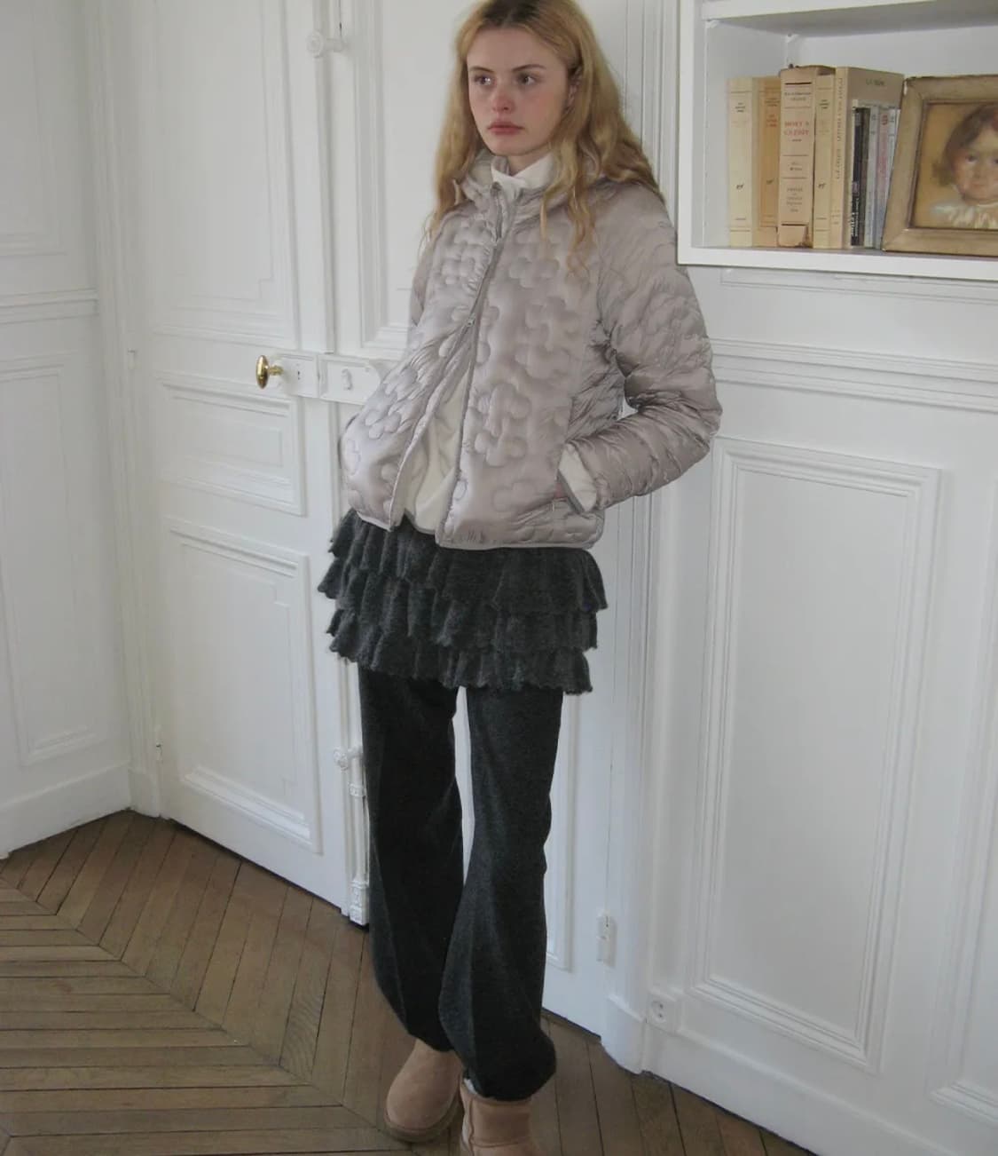 시눈 sinoon 라이트 다운 후디 자켓 그레이 M 상품이미지2