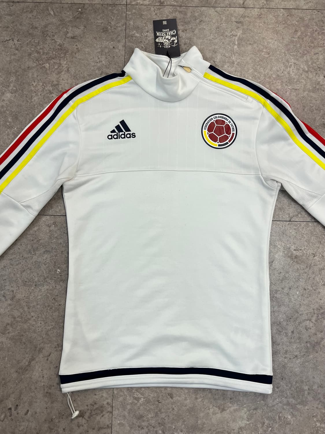 아디다스 콜롬비아 국대 트레이닝 탑 화이트 95 #csz4124 상품이미지4