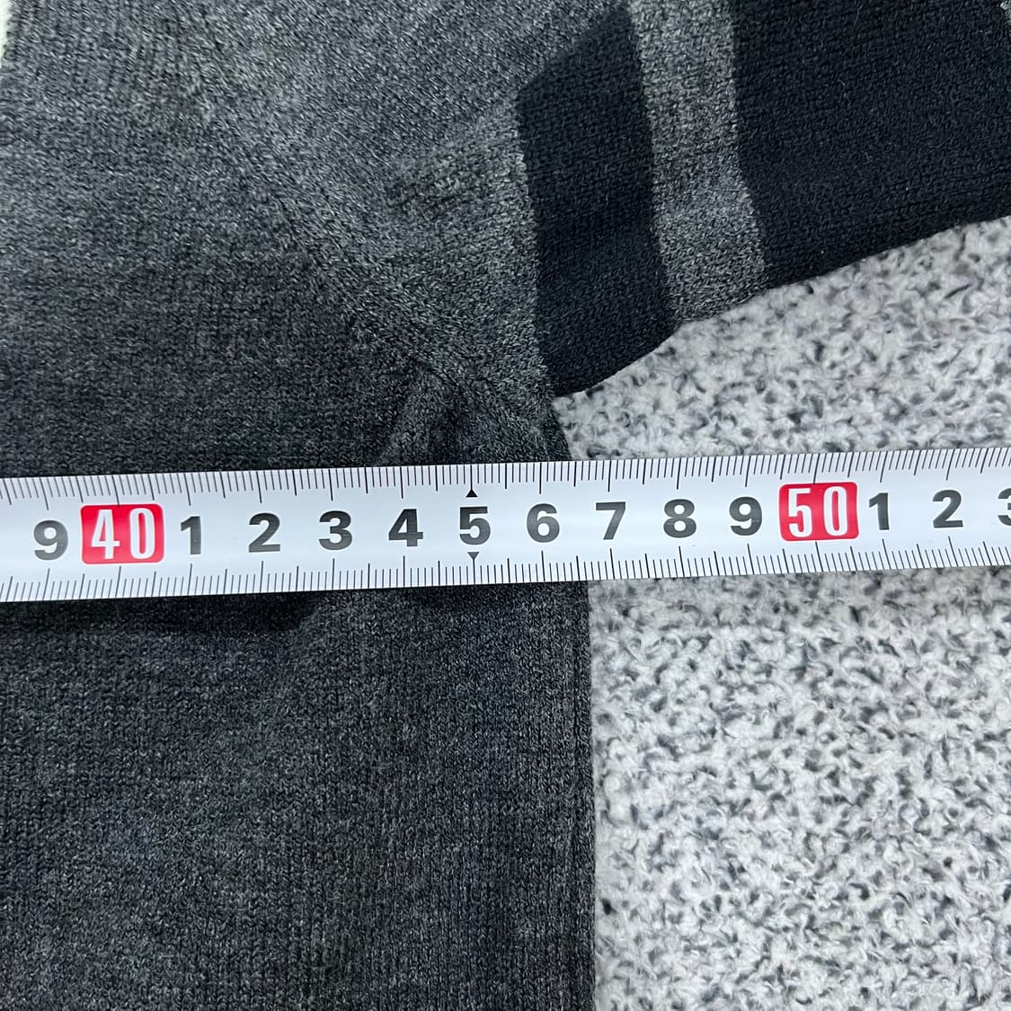 L 베네통 여성 스트라이프 카라 니트 0313M 상품이미지6