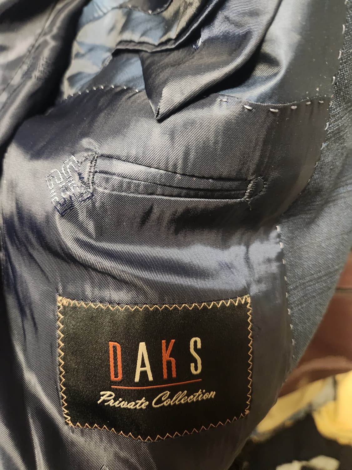 닥스 네이비 체크 정장셋업 키170용 상품이미지3