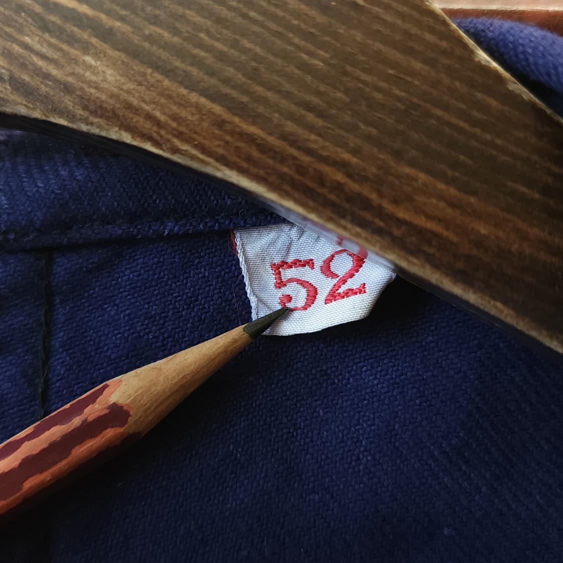 60s 프렌치 워크자켓 프렌치자켓 블루 빅사이즈 프렌치 자켓 52 상품이미지8