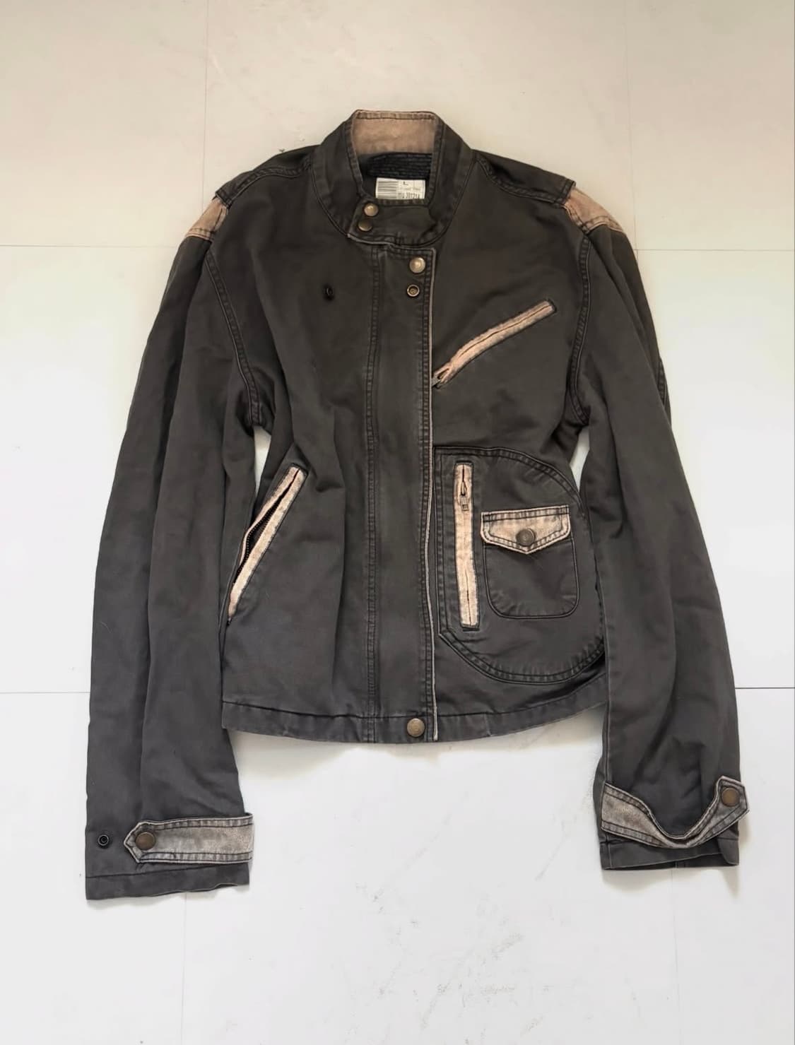 charcoal neck burkle jecket 상품이미지1