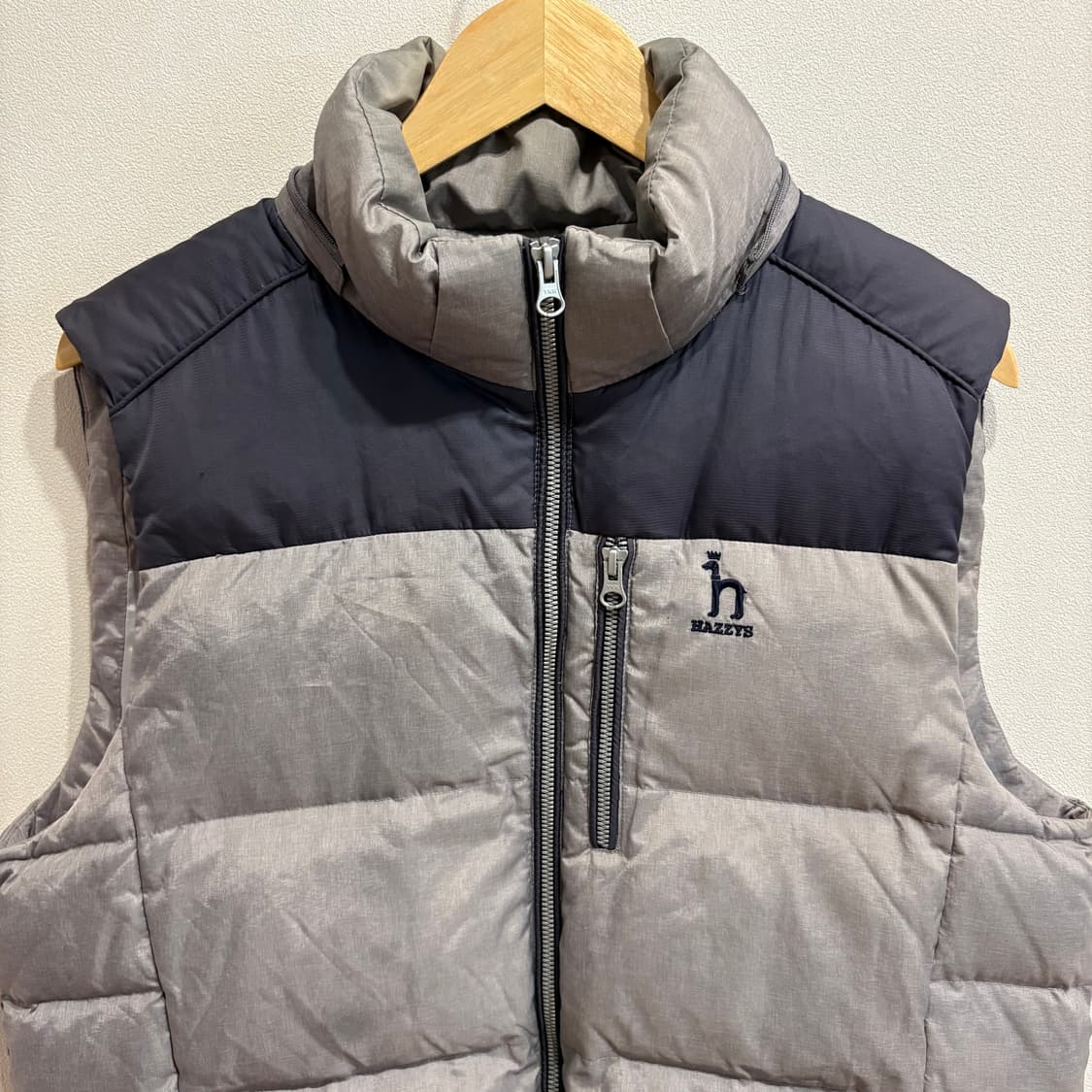 헤지스 남성 패딩 조끼 그레이 100 상품이미지3