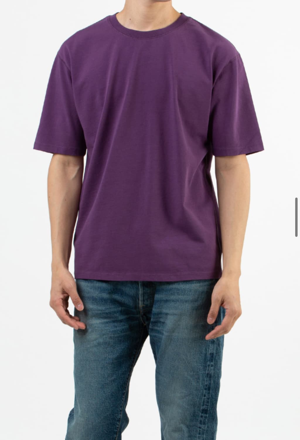 Drake's 딥퍼플 코튼 크루넥 하이킹 반팔 티셔츠 상품이미지3