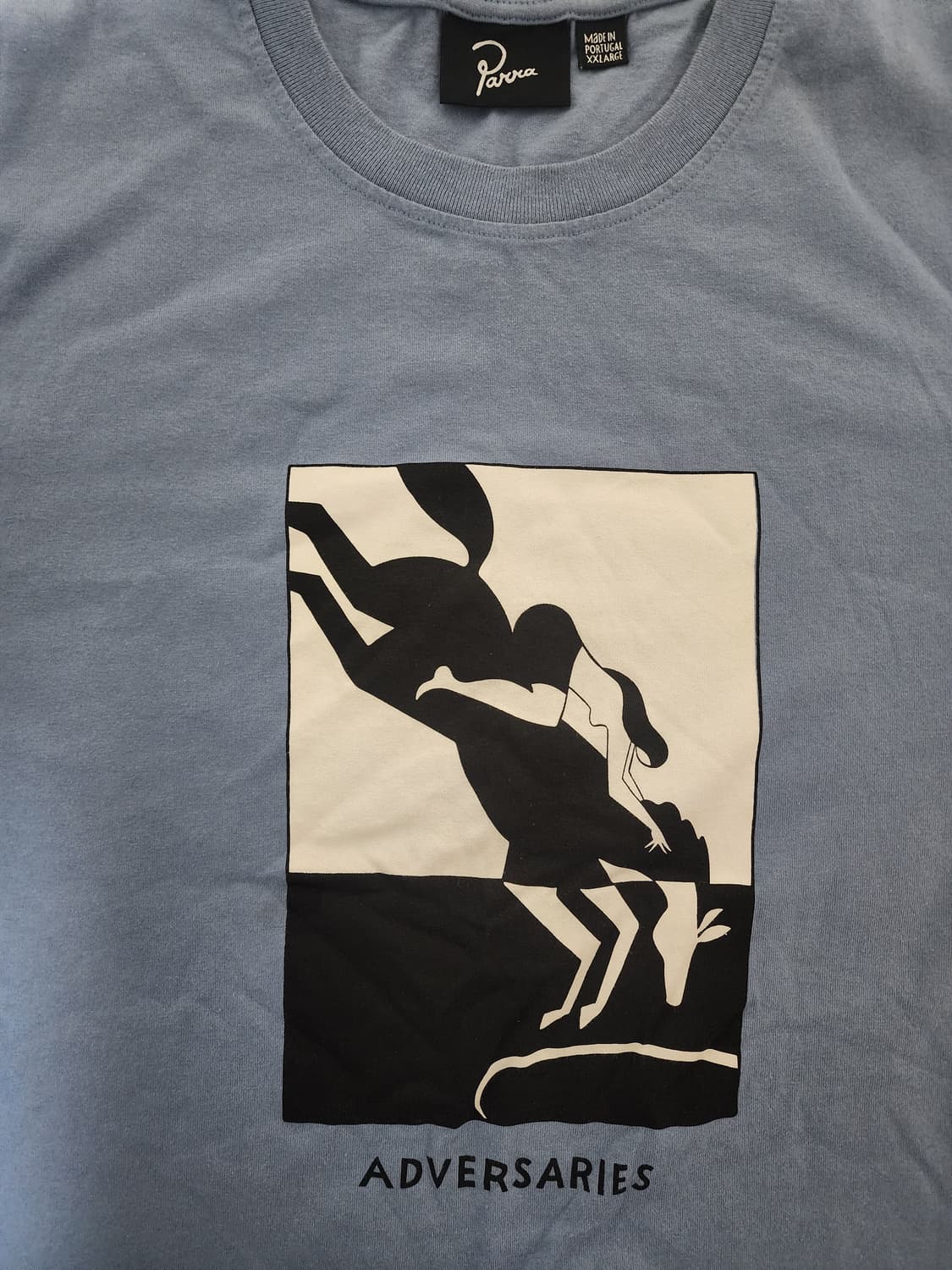 Parra (파라) 듀오톤 스카이블루 티셔츠 XXL 상품이미지5