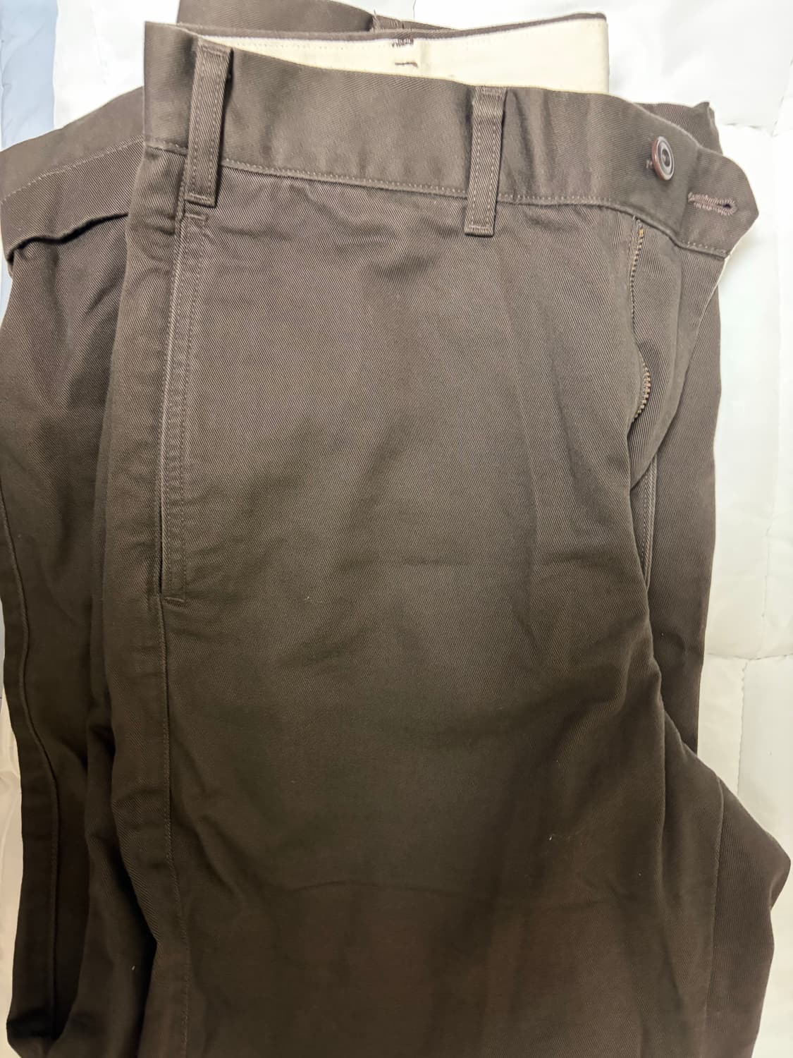 유니클로 스트레이트 치노팬츠 다크브라운 79 상품이미지3