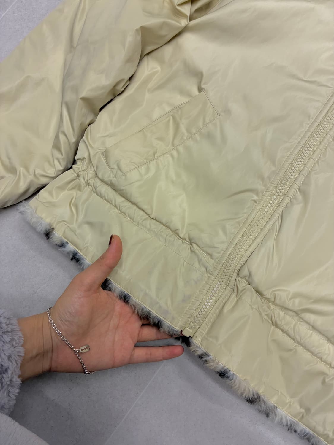 호피 퍼후드집업  상품이미지7