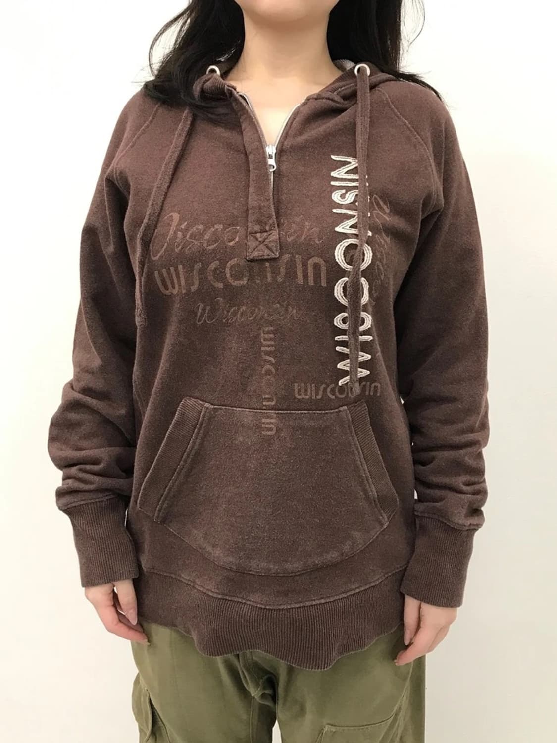 Artisans Brown Half Zip Hoodie 상품이미지2